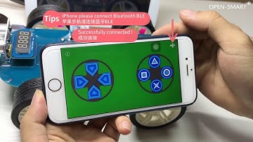 OPEN SMART Easy-plug Bluetooth Control 4WD Smart Car X Tutorial for Arduino for iPhone / Android