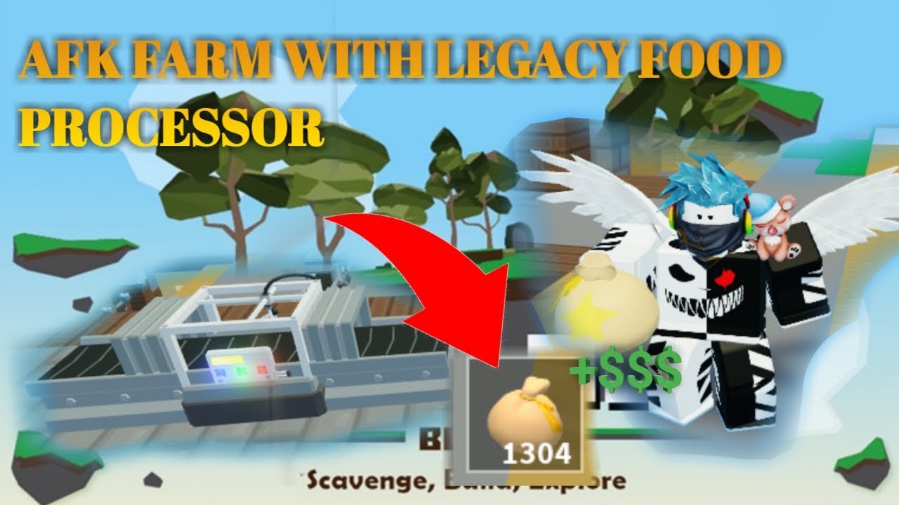 Roblox Skyblock How to Build Afk Farm with the New Legacy Food Processor!(More money