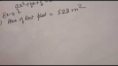 the area of rectangular plot is 528 m square the length of plot in m one more than twice its breadth