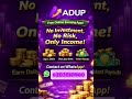 Adup m20chain free earning app live now refral in comments #m20chain #adup #mether #probotx #crypto