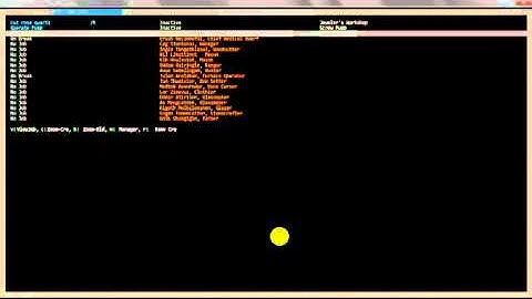 Dwarf Fortress - Job List Menu and Manager Menu