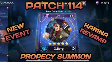 PATCH 114 + PROPECY SUMMON | MOBILE LEGENDS: ADVENTURE