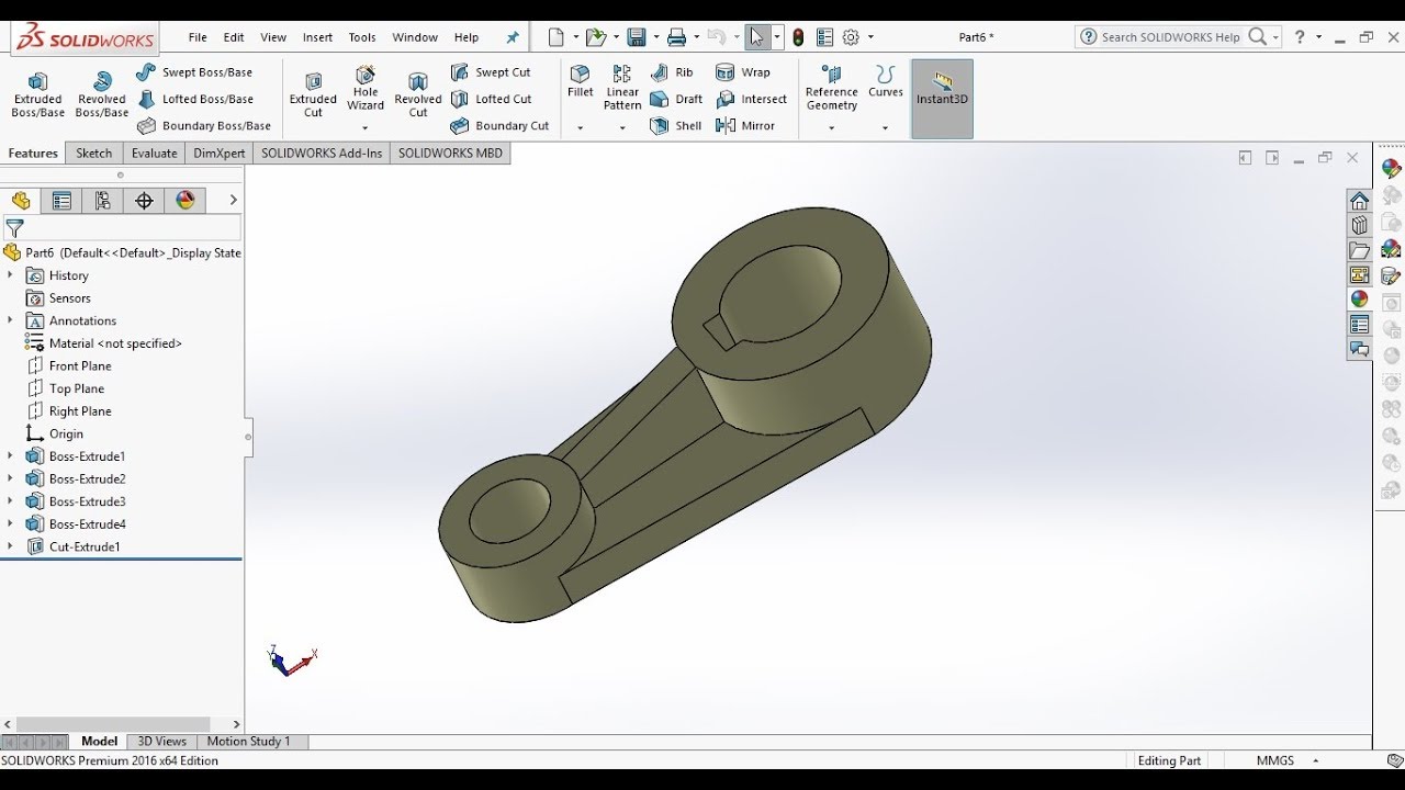 Episode #10|Isometric Object Design having Rib In SolidWorks|Designer ...