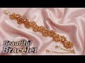Simple & Easy Crystal Beads Bracelet 🤎 || Beads Bracelet Tutorial for beginners #diy #bracelet