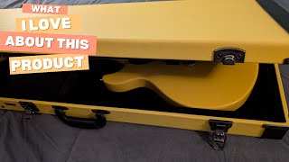 This case looks amazing with my LP Jr! - IYV- ILJR-200 Solid Basswood Body Electric Guitar, TV Yello