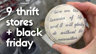Thrifting Across San Diego! Big Vintage Haul & Holiday Surprises