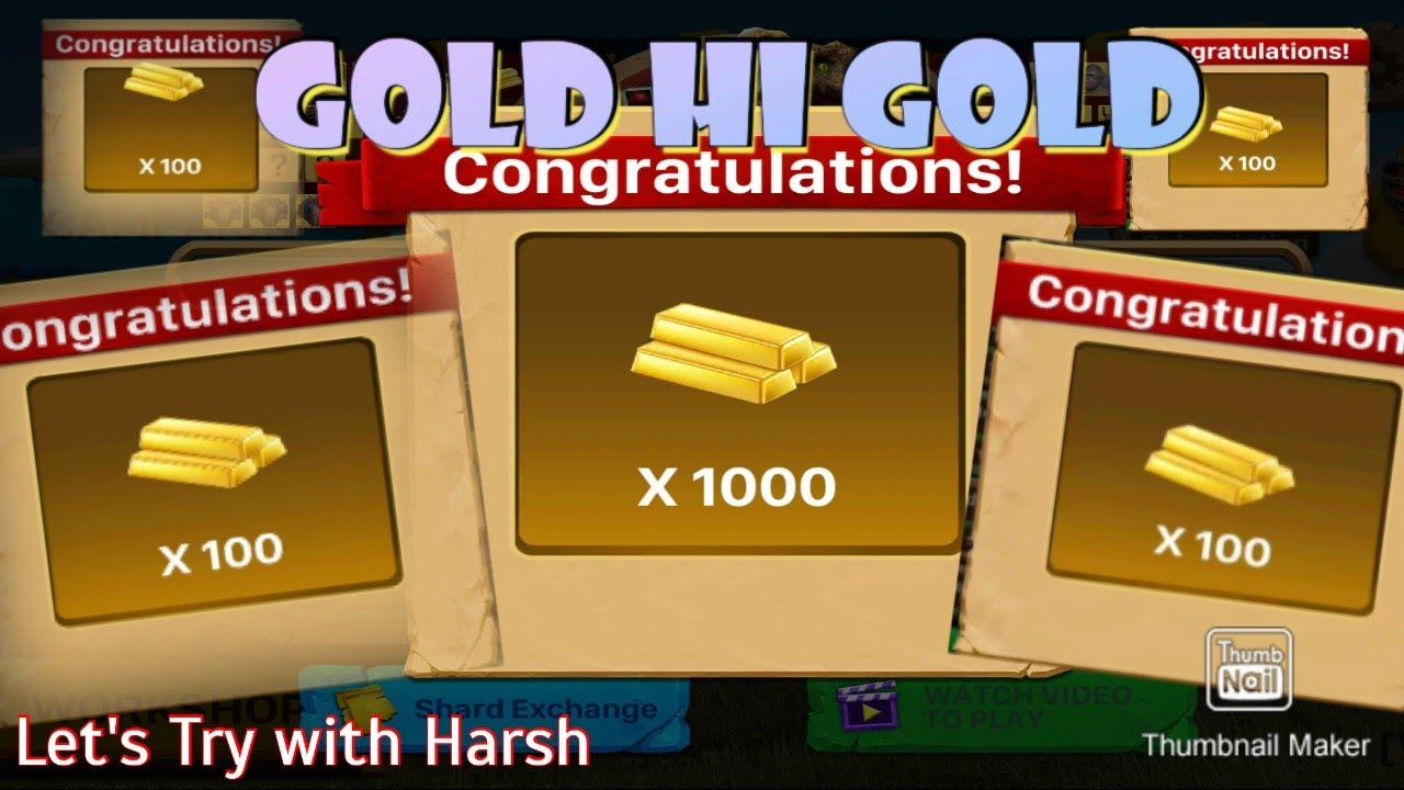 Gold Hi Gold Rewards with Proof In Animal Revolt Battle Simulator | arbs mobile |