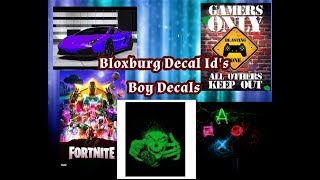 Bloxburg Id Decal: Boy Decals