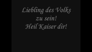 Deutsche Kaiserhymne  Heil dir im Siegerkranz Mit Text Resimi
