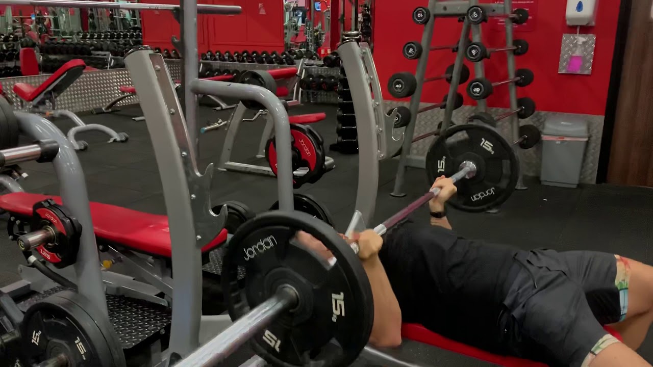 Reverse Grip Barbell Bench Press - YouTube