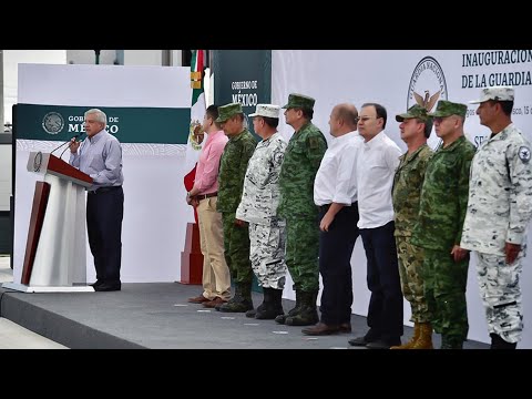 Inauguración de instalaciones de la Guardia Nacional, desde Lagos de Moreno, Jalisco