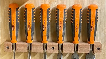 Chisel Holder DIY - Out Of Scrap Hardwood