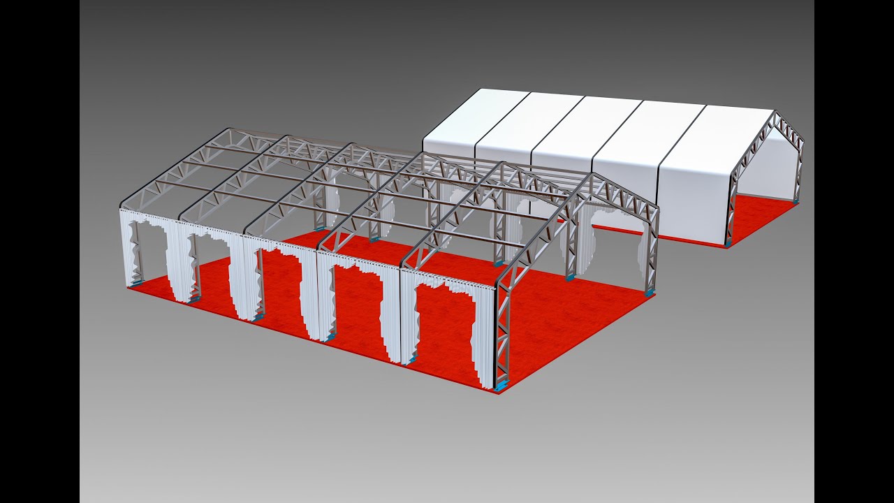 vray realistic material tutorial 3DS MAX STEEL CONSTRUCTION ROOF AND TENT STRUCTURE