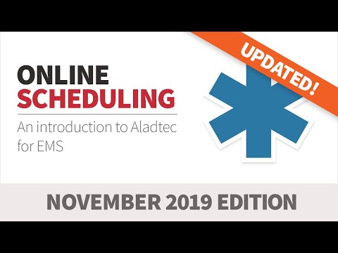 Aladtec Online Scheduling & Workforce Management for EMS (Nov 2019)