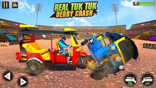 Tuk Tuk Rickshaw Demolition Derby Stunts | Auto Rickshaw Gameplay | Hannu Games screenshot 2