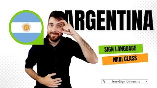 Learn Argentine Sign Language LSA Intro Aprende Lengua de Senas Argentina LSA Intro
