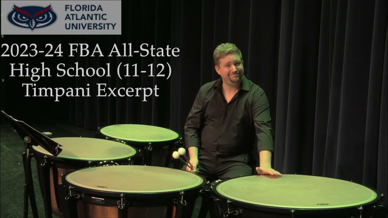 20232024 FBA All State High School (1112) Percussion Audition