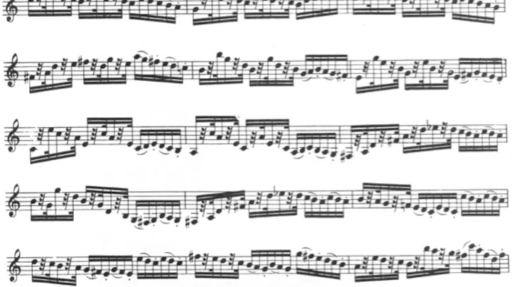 C.  Rose etude #6 from 40 studies for clarinet