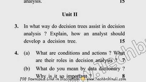 MCA 2nd Sem Information System Analysis & Design Question Paper
