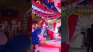 Grand Carnival Themed Birthday party decorations ❤️ circus 🤹‍♂️ #shorts #viral #birthday