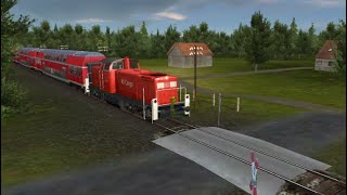 DB Class 294 Pulling DB DBuz Passenger Cars With DB 232 301-2 Push Pull Set