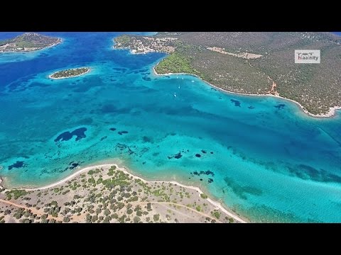 Ο απέραντος τιρκουάζ παράδεισος Πεταλιοί Εύβοιας Tropical Paradise Petalioi, Drone Greece