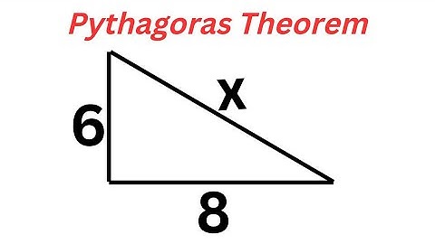 How To Find The Value Of X Using Pythagoras Theorem...