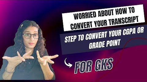 Marks conversion on 4 Scale through Scholaro GPA..... FOR GKS #gks #southkorea