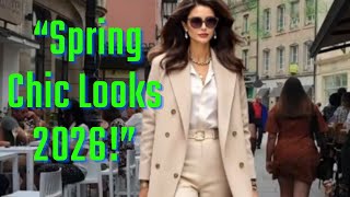 Spring Chic Outfits 2026 🌸 Elegant & Effortless Style Ideas Wealth