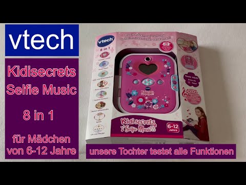 vtech Kidisecrets Selfie Music 2.0 - Children's diary with 2 cameras, MP3 player, face recognition