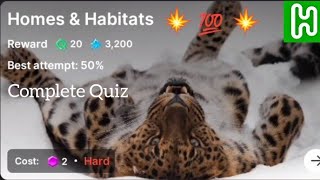 Homes & Habitats Quiz Answers | HICH App | Earn in Pound | Joining Link Available in Description screenshot 2