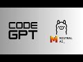 How to use codegpt with ollama mistral model in action