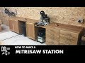 Mitresaw Station &amp; Workshop Storage || How to make