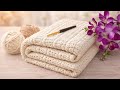 Easy Crochet Blanket Pattern for Beginners (Super Cozy & Fast!)🧶✨️