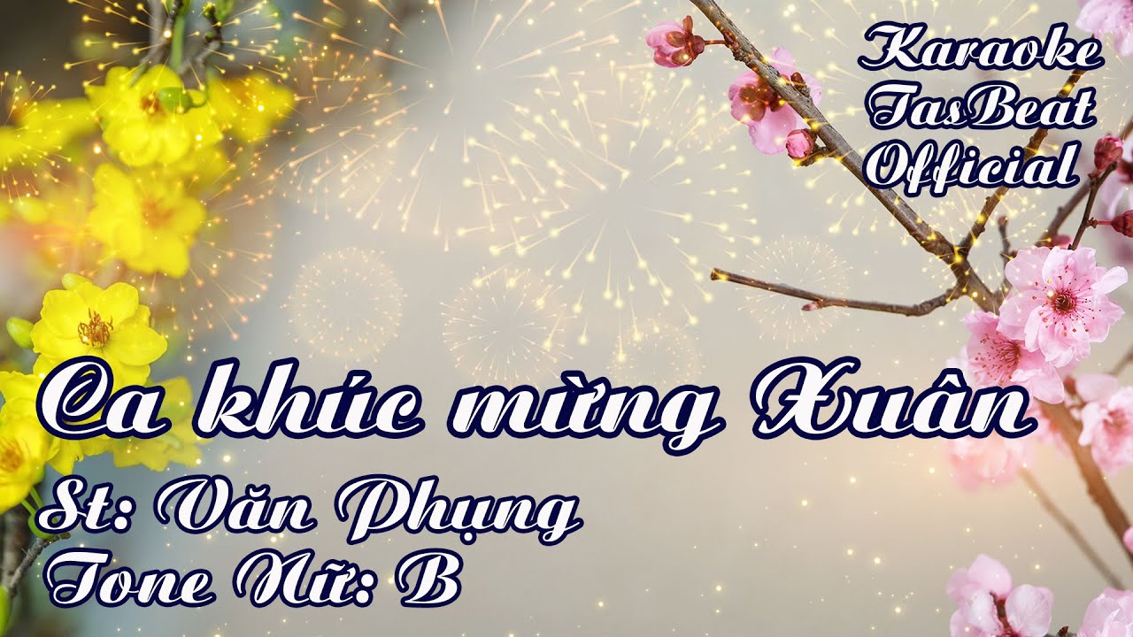 Karaoke Ca Khúc Mừng Xuân Tone Nữ | TAS BEAT