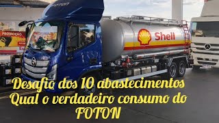 What is the true fuel consumption of a FOTON AUMARK S315 AUTOMATIC in the 10-fueling challenge