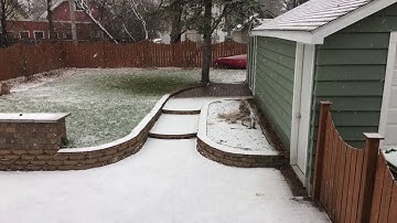 First snow 2020 - Time lapse