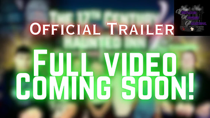 The Haunted 17th century Inn. 4 crosses Inn. Paranormal Investigation - Official Trailer. 