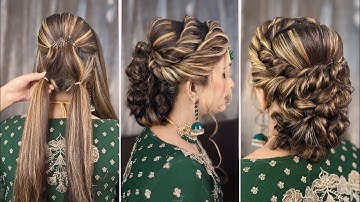 pakistani bridal bun hairstyle | juda hairstyle front and back | bridal hairstyle with donut bun |