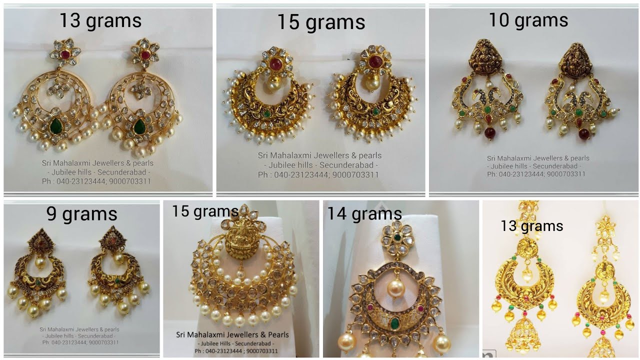 Latest Gold Chandbali Earrings for women YouTube