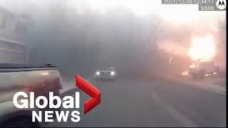 Colorado wildfire: Bodycam video captures tense evacuations of residents, animals by deputies