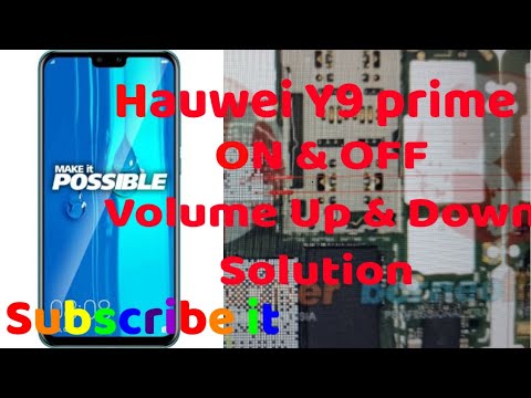 Schematic diagram of Hauwei Y9 prime for solution of On/off and volume ...
