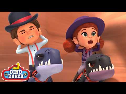 😱🦕 Jumpy and His Family Get Scared by a T-Rex Roar! | Dino Ranch | Dino Ranch | Cartoons For Kids