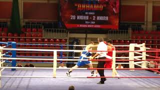 Нокаут от Дмитрия Бивола в любительском боксе. Hard knockout by Dmitry Bivol in amateur boxing.