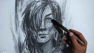 Fast portrait drawing✏️Draw freely with this method