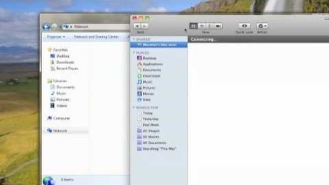 Windows7 and Mac os X 10.6 interface