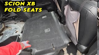Scion xB : How to Fold The Rear Seats Flat