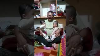playing with my grand daughter and grandson....They are twins baby 😊hope you guys love these videos