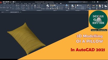 3D Modelling Of Pillow In AutoCAD2021-Step By Step #MeshModelling
