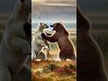 ホッキョクグマの生息地に侵入してきたグリズリー